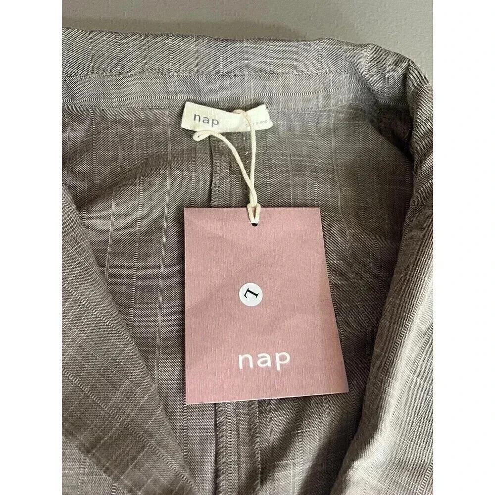 Nap Loungewear Womens Oversized One Button Blazer Size L Slouchy Loose Fit - Picture 14 of 16